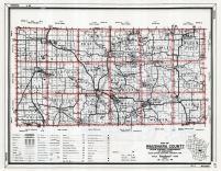 Waushara County Map, Wisconsin State Atlas 1959